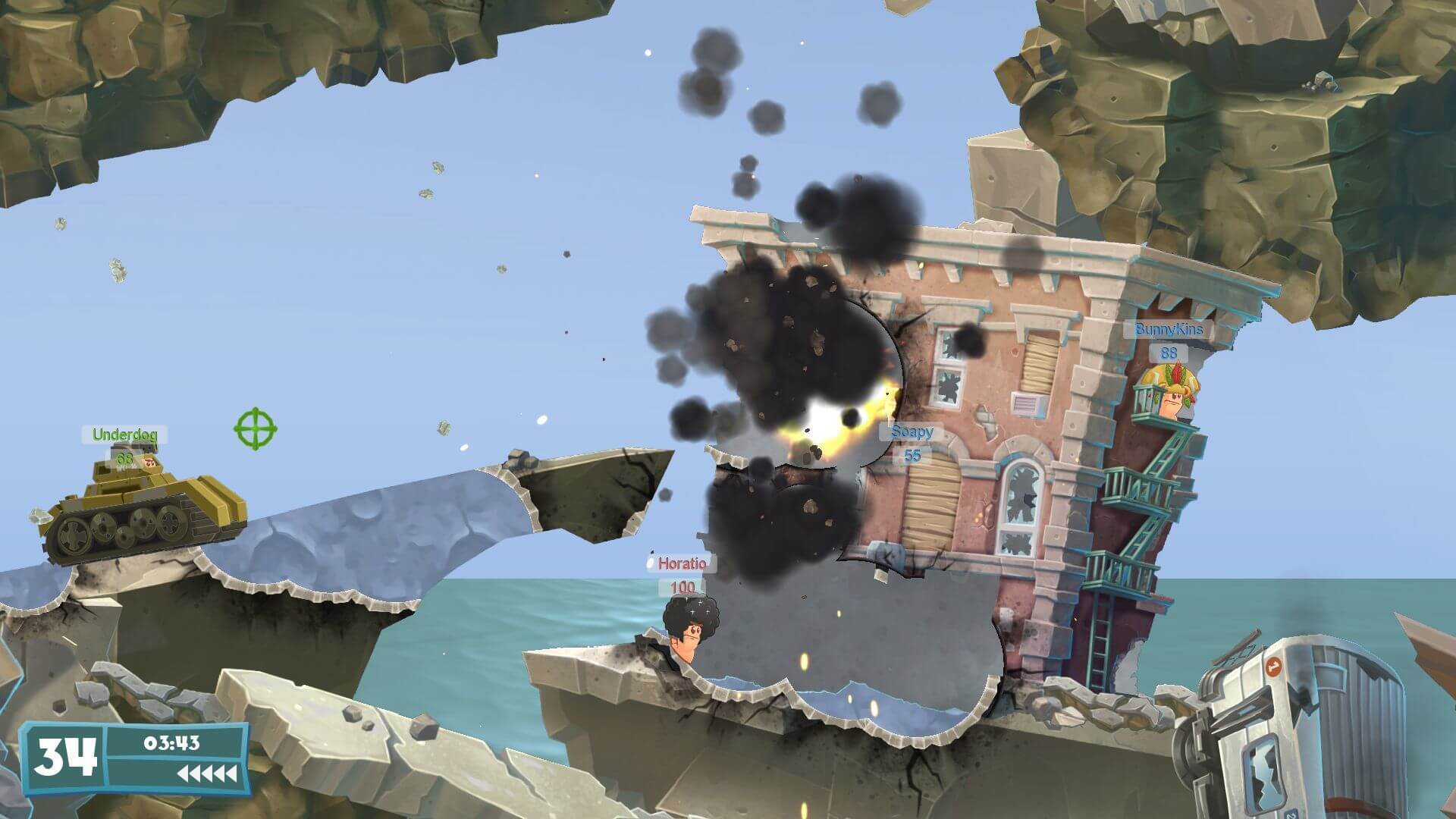 Screenshot do Worms WMD